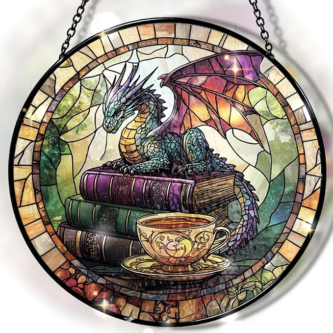 Dragon Decorative Stained Glass Sun Catcher by Greatingreat
