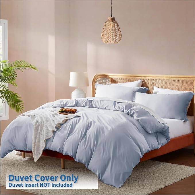Nestl Ice Blue Duvet Cover Queen Size - Image 2
