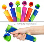 Ozera 6 Pack Silicone Popsicles Molds, Reusable Popsicle Ice Pop Molds | - Image 6