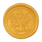 Medieval Initial Alphabet Sealing Wax Stamps, Brass Head Wooden Handle - Image 2