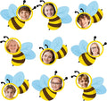54Pcs Bee Cutouts for Bulletin Boards Decorations, DIY Bee Classroom Cut Outs by PAIVSUN