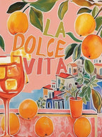 5DDIYART Abstract Landscape Oranges Paint by Numbers by Unknown
