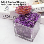 0.88 Lb Amethyst Crushed Stones Crystal Quartz Chips, Natural Tumbled Stones - Image 4