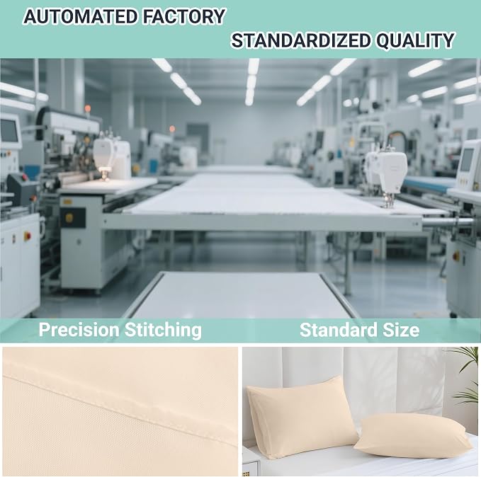 ZPECC Pillow Cases Queen Size Set of 4, 20x30 Envelope Closure Pillowcases - Image 4