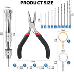 LEOBRO Hand Drill, Needle Nose Pliers, Keychain Making Kit, Jewelry Making - Image 3