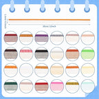 24 Pieces Bookbinding Endbands 12 Inch 24 Colors Cotton Binding | Cotton - Image 2