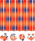 Tintnut Red Blue Gradient Heat Transfer Vinyl, easy cut & weed, stretch washable by Tintnut