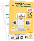 TransOurDream Upgraded Iron on Heat Transfer Paper by TransOurDream