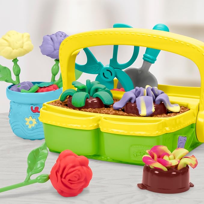 Play-Doh Blooming Flower Garden Toy Playset, Nature Pretend Play, Kids Arts & - Image 7