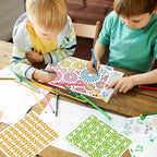 OOTSR 12 Geometric Painting Stencils Set, 11.4"x8.3" Art Templates - Image 3