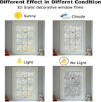 LEMON CLOUD Window Film, Decorative Window Privacy Film, 3D Stained Glass - Image 5