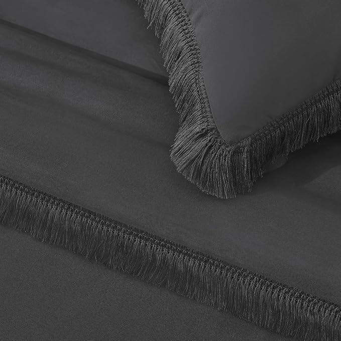 Andency California King Comforter Set Dark Grey - Image 7