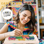 Doodlream Colorful Cats DIY Punch Needle Embroidery Kit - Image 3