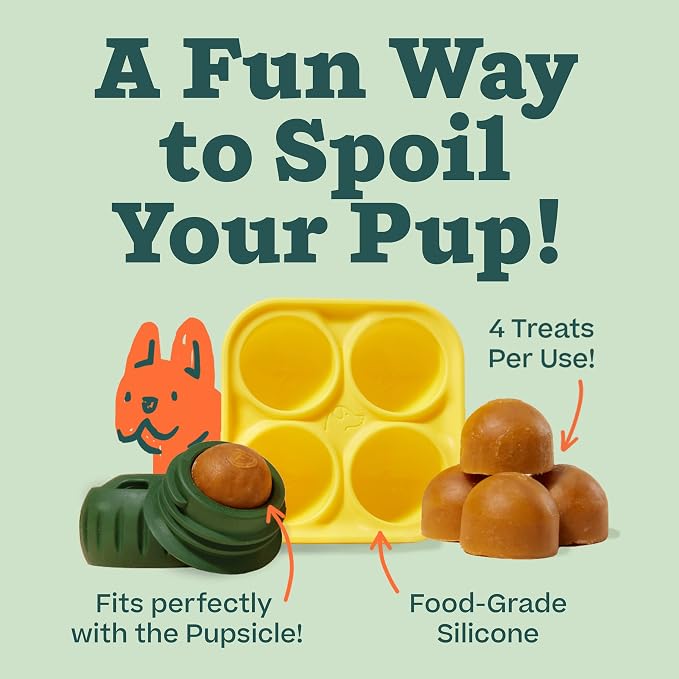 WOOF Pupsicle Treat Tray Mold, Large 25-75lbs, Silicone Molds - Image 2