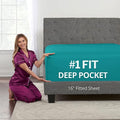 Full Fitted Sheet – Deep Pocket Full Size Fitted Sheets Only Real 16” Fitted by DeaLuxeBedding