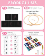TINDTOP 5 Pack Embroidery Kit for Adult, Embroidery DIY Starter Kit | for - Image 2