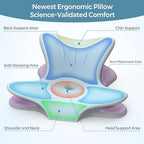 Cervical Neck Pillow for Pain Relief, Ergonomic Reading Pillow for Bed - Image 4