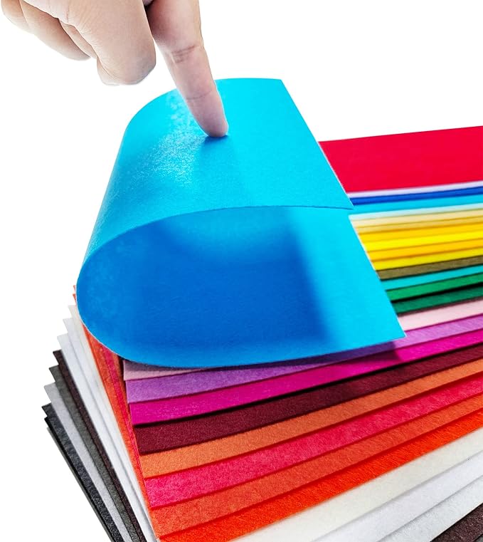 Jtnohx Stiff Felt Sheets, Craft Felt Square - Image 6