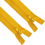 ANPURZII 2PCS #5 23 Inch Loquat Yellow Separating Jacket Zippers by Unknown