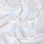 MR&HM King Pillow Cases Set of 2, Cooling Pillow Case - Image 4