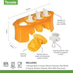 Tovolo Animal Popsicle Molds Zoo Crew Set of 4 Reusable Popsicle Molds - Image 5