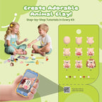 Nicella Air Dry Clay Kit, 12 Animals Modeling Clay - Image 3