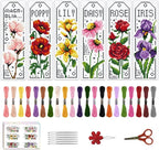 ACRNIGHEET 6PCS Cross Stitch Bookmark Kits by ACRNIGHEET
