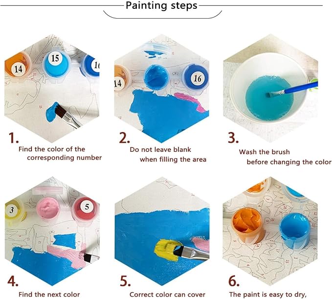 Mountain Paint By Numbers Kit For Adults Beginner Cabin Adult Paint By Number - Image 6