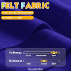 Royal Blue 36" X 36" Felt Fabric Sheet - Image 2