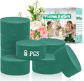 SupKing 8 Pcs Floral Foam Blocks 3.15" Round Green Wet Dry Flower Foam Florist by SupKing