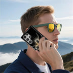 for Samsung Galaxy S23 Ultra Case, Cool Cross Pattern Glossy 2 in 1 Shockproof - Image 6