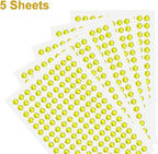 HARFINGTON 5 Sheet/800pcs Rhinestone Adhesive Stickers Self Adhesive Acrylic - Image 3