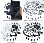 FUNKAKA Black HTV Heat Transfer Vinyl Bundle, 10 Sheets Sticky HTV Vinyl - Image 5
