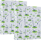 Golf White Round Ring Binders 1.5 Inch Sports Ball 3 Ring Clipboard Binder - Image 8