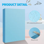 LuckyFoam Blue 4 Pack 12x7.5x2 inch Foam Sheets 2 Inch | Polystyrene Rectangles - Image 4