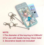 42/84/126 Pcs Beadable Keychain Bars Bulk Blank DIY Beaded Keychain Making - Image 5