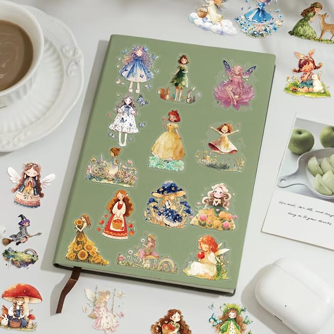 50 PCS Fairytale Princess Stickers - Image 3