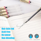 BEIWO Premium Black Gel Pens, Extra Fine Point Pens Smooth Writing Ballpoint - Image 4