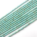 160pcs 4x2mm Natural Turquoise Heishi Disc Rondelle Spacer Stone Semi Precious by LIFAVOVY