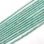 160pcs 4x2mm Natural Turquoise Heishi Disc Rondelle Spacer Stone Semi Precious by LIFAVOVY