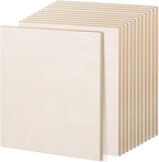 AWIZOM 4 Pack Basswood Sheets for Crafts 12x12x1/2 Inch-12mm Thick Unfinished by AWIZOM