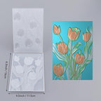 Tulip 3D Embossing Folder for Card Making DIY Scrapbooking Blossom Tulip Flower - Image 3