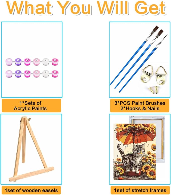 Meothan Framed Paint by Numbers Kits - Image 6