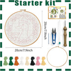 INFUNLY Goose Wreath Punch Needle Kit - Image 2