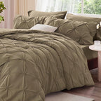 BEDELITE Light Brown Twin Comforter Set - Image 2