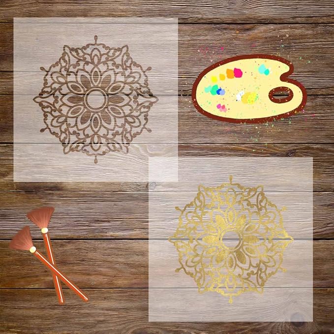 12 Pack 4 Mil Clear Mylar Stencil Sheets, Reusable Template Material, Make Your - Image 6