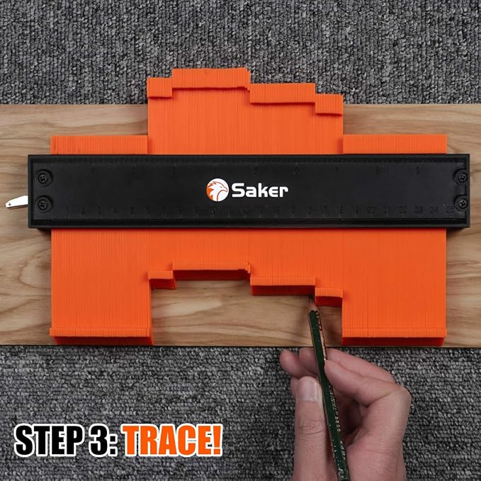 Saker Contour Gauge Profile Tool- Adjustable Lock-Precisely Copy Irregular - Image 5