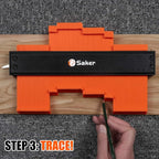 Saker Contour Gauge Profile Tool- Adjustable Lock-Precisely Copy Irregular - Image 5