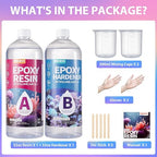 Pnente Artist-Grade Epoxy Resin – Self-Leveling, Zero Bubbles & 5-Year UV Guard - Image 9