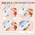 Tondiamo 24 Pcs Beadable Keychain Bars Bulk Blank DIY Metal Beaded Keychain - Image 5